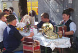 Folkmusikanter p Esplande, Bad Ischl augusti 2004.