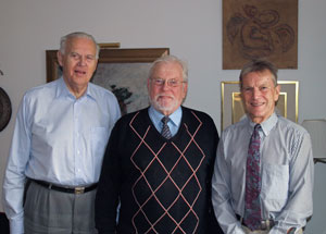 Från höger: Christer Torgé, Kjell Sandberg och Lars C Stolt.