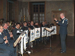 Karlbergs Musikkr med Lars-Gunnar Bjrklund vid konsert p Karlbergs Slott den 25 november 2009.