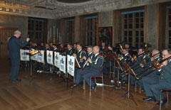 Karlbergs Musikkr med Lars-Gunnar Bjrklund vid konsert p Karlbergs Slott den 25 november 2009.