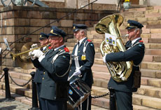 Delar av Karlbergs Musikkr invid Karlbergs Slott den 29 maj 2010.