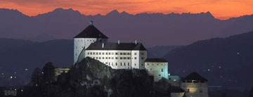 Den medeltida fstningen i Kufstein.