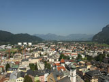 Kufstein. Utsikt frn Fstningsberget.