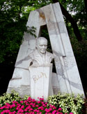 Franz Lehr. Minnesmrke i Stadtpark, Wien. Juni 2005.