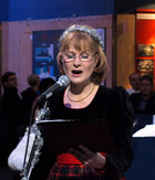 Eva Magnusson, sngsolist vid adventskonserten den 12 december 2009 p CuLTUREN i Vsters.