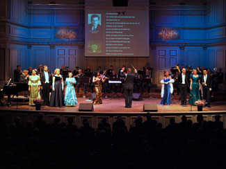 Galakonsert Musikaliska 5 januari 2013. Stockholms Nya Operettensemble och Karlbergs Musikkr.