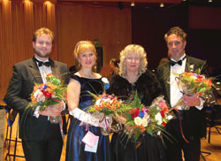 Frn vnster: Markus Norrman, Eva Magnusson, Helen Grnberg och Peter Tornborg.