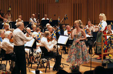 Harry Sernklef och Eva Magnusson i Vsters Konserthus den 6 juni 2008. Arosorkestern under ledning av Helen Grnberg.