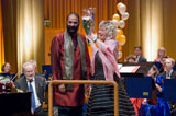 Helen Grnberg och Harvinder Singh, Festkonsert Arosorkestern den 17 november 2008.